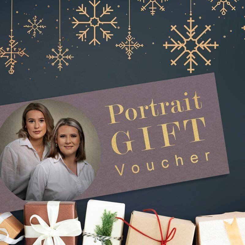 Portrait gift voucher for Scottish Borders Wedding Photographer showcasing two women.
