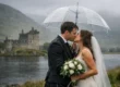 Rainy Wedding Photos Scotland Couples Love