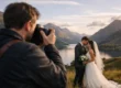 Wedding photography in the Scottish Borders with a professional photographer capturing romantic mome.