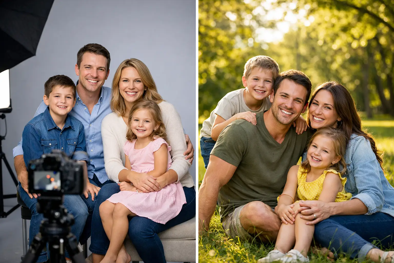 Studio or Outdoor Family Portraits - Which Suits You?