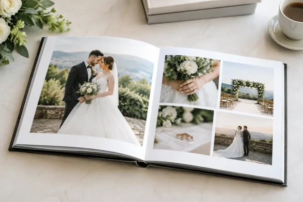 Wedding Album Design Example Story, Page by Page
