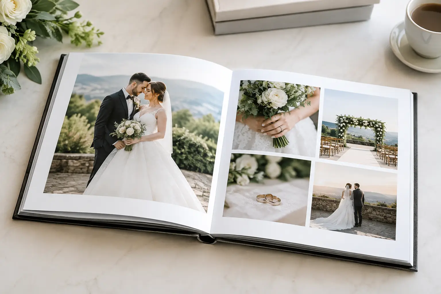 Wedding Album Design Example Story, Page by Page